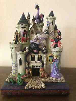 rare Jim Shore Tower of Fright Disney Traditions by Enesco Villains