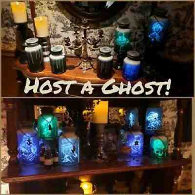 COMPLETE SET Disney Park Haunted Mansion 50th Host Ghost Spirit Jars Passholder