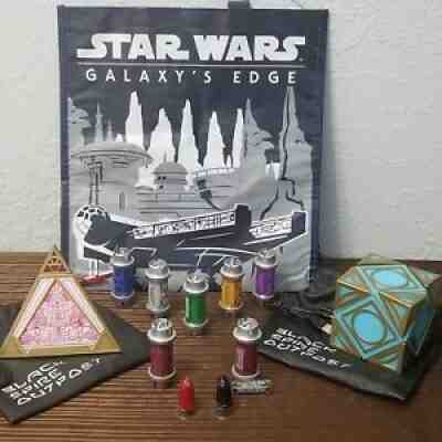 Star Wars Galaxyâ??s Edge RARE Black Kyber Crystal (Snoke), Jedi Sith Holocron Set