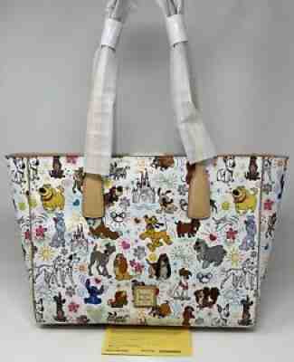 NWT! Dooney & Bourke Disney Dog Paw Prints Sketch Tote Bag PERFECT PLACEMENT