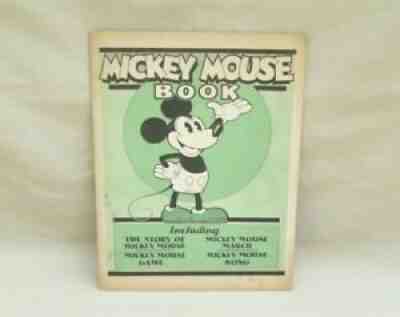 vintage 1930 Mickey Mouse Book - Walt Disney Studios - Bibo and Lang