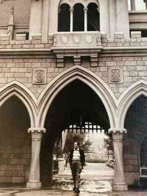 Huge Walt Disney Canvas framed Candid Photo Of Uncle Walt Walking Through Castle