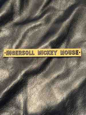 1930â??S DISNEY MICKEY MOUSE INGERSOLL METAL INSERT FOR A STORE DISPLAY