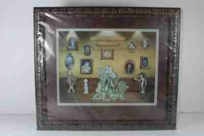 C3 Disney LE 100 Haunted Mansion Framed Pin Set Master Gracey Collection Museum