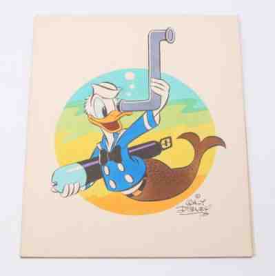 WWII Disney Hank Porter? Donald Duck Insignia for Navy USS Cubera w/ documents