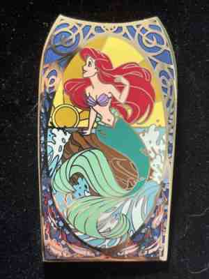 DISNEY AUCTIONS PIN ARIEL ART NOUVEAU GRAIL LE 100 JUMBO PROFILE MERMAID HEROINE