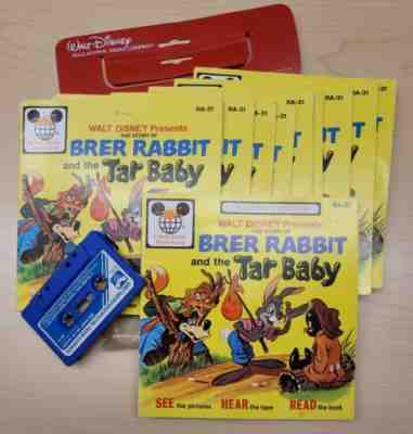 RARE SONG OF SOUTH DISNEY BRER RABBIT TAR BABY Read Along BOOKS 1977 Teacher set