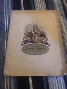 Snow White and the 7 Dwarfs Premier Program Signed Walt Disney Plus Extra Pages