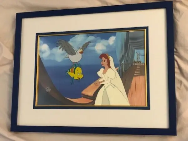 RARE 1989 WALT DISNEY THE LITTLE MERMAID ORIGINAL PRODUCTION ANIMATION THREE CEL