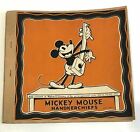 RARE 1932 Walt E. Disney Ideal Films Mickey Mouse Child 8 Handkerchiefs in Book