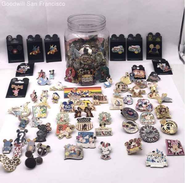 Disney Assorted 4.80lb Lot Loose On Card Collectible Enameled Traders Pins