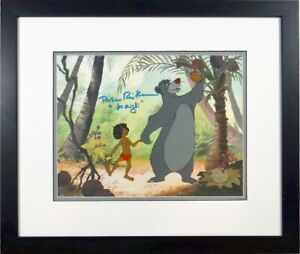 ? Disney Cel Jungle Book Sericel Baloo custom background Signed Voice 1967 F5