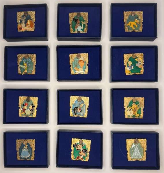 Disney CLUB 33 50TH ANNIVERSARY Pin Set - 12 Pins - 2017 - LE 500 - NIB