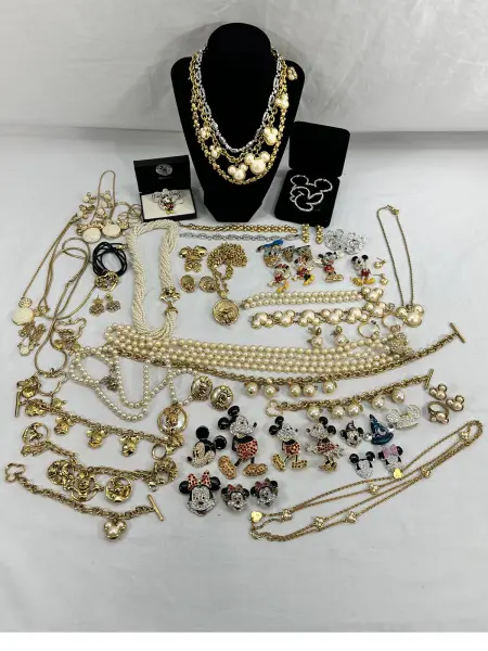 New ListingVtg Huge Rare! Jewelery Lot Disney Napier Necklace Earrings Bracelets