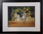 ? Thumper Miss Bunny Bambi Hand Signed Peter Behn Disney COA Framed sericel cel