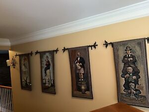 Full Set Of Disney’s Haunted Mansion Limited Edition Stretch Tapestry Portraits