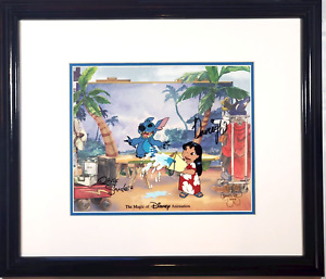 ? Signed Lilo Stitch Disney MGM Cel Signed Voice Chris Sanders Davigh Chase