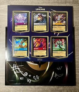 Exclusive 1st Edition Disney D23 Expo 2022 Lorcana Card Set Signed