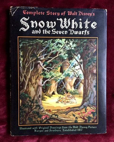 1937 1st w/jacket - WALT DISNEY'S SNOW WHITE & THE SEVEN DWARFS - Complete Story