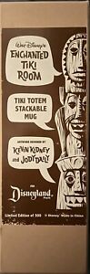 Disneyland Kevin & Jody Enchanted Tiki Room Tiki Totem Stackable Mug New In Box