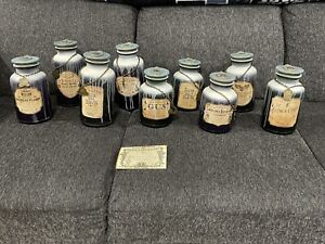 New Complete Set Of 9 Disney Haunted Mansion Spirit Jars, 50th Ann. - SOLD OUT!