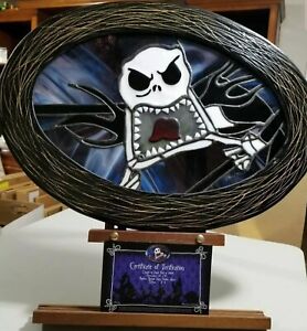 Nightmare Before Christmas Jack Skellington Stained Glass Art David Bird LE 10