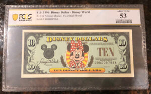 1996 DISNEY DOLLAR  “D” Series Minnie Mouse PCGS 53 AU VERY RARE