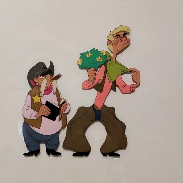 Disney Pecos Bill Melody Time two vintage production cels 1948