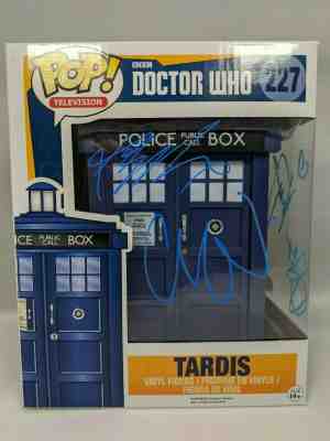 Doctor Who Tardis #227 Funko Pop JSA Autographed Signed By Cast Gillan Eccleston