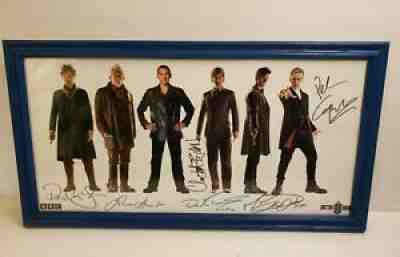 Doctor Who Cast Signed Autographed 10 x 20 Photo 6 Doctors Tennant Smith Hurt ..