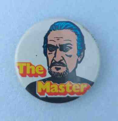 UK DR DOCTOR WHO 'THE MASTER' VTG PIN BACK BADGE 1971 KELLOGGS CEREAL PREMIUM