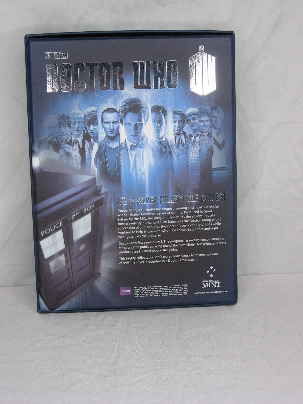 Dr. Who 50th Anniversary 1/2 oz 11 Silver Coin set