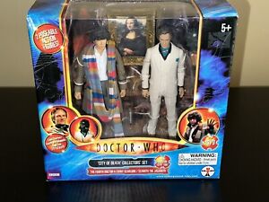 DOCTOR WHO CITY OF DEATH COLLECTORS FIGURE SET FOURTH DOCTOR, SCAROTH MONA LISA