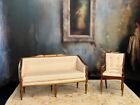 Artisan Miniature Dollhouse Ferd Sobol 1994 Sheraton Neoclassical Sofa & Chair