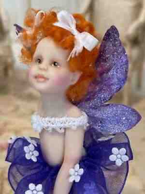 Vintage Artisan Miniature Dollhouse Carol McBride Toddler Fairy Girl Doll 1:12