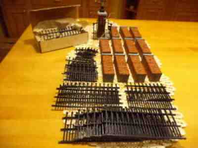 Lawbre Vintage Dollhouse Miniature Iron Fences Columns Gate Light 38 Piece Set