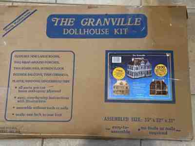 Vintage Artply The Granville wood Dollhouse Kit 1981 Model 510 Retired Open Box