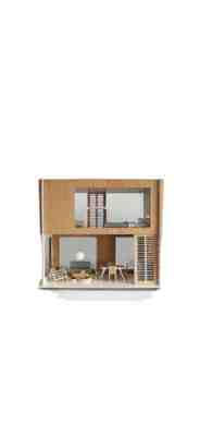 miniio Brand Big Doll House With Accessories Very Rare Hard To Find