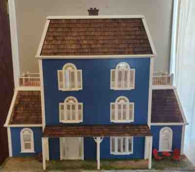 1970s Custom Victorian Walmer Dollhouse w/Working Doors & Windows