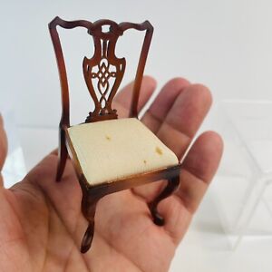 Artisan Dollhouse Miniature Upholstered Chair by Ferd Sobol  1/12 Scale