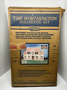 VTG Artply The Worthington Wood Dollhouse Kit No.136 Retired New Open Box Read