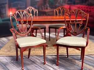 Vintage Artisan Miniature Dollhouse IGMA Ferd Sobol RARE 5 Piece Dining Set 1986