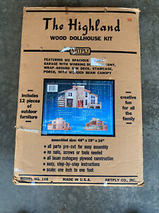 The Highland Wood Dollhouse Kit - by Artply Model 148