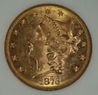 1876 Liberty Double Eagle. Type 2 NGC MS60. Frosty.