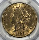 1894-S Liberty. $20 Double Eagle. PCGS MS62. Original Skin.