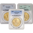 US Gold $20 Saint-Gaudens Double Eagle PCGS MS66 1908 No Motto Random Label