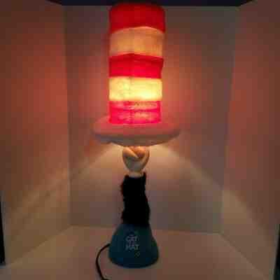 Dr Seuss Cat in the Hat Table Lamp Vintage Collectible 2003 Tested Movie Prop