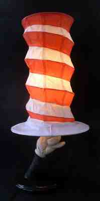 ~ vintage VANDOR ~ Dr. Seuss Cat in the Hat HAT TABLE LAMP ~ MIB ~ 2001