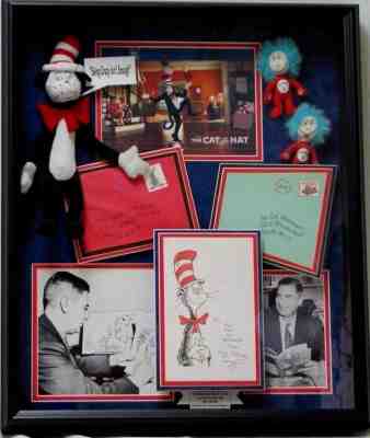 *RARE* Dr. Seuss Hand Signed Display W/ Props From The 