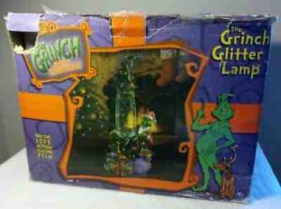 How the Grinch Stole Christmas Glitter Lava Lamp, Universal Studios, 2000, Rare